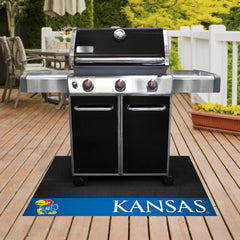 Kansas Jayhawks Vinyl Grill Mat - 26in. x 42in.