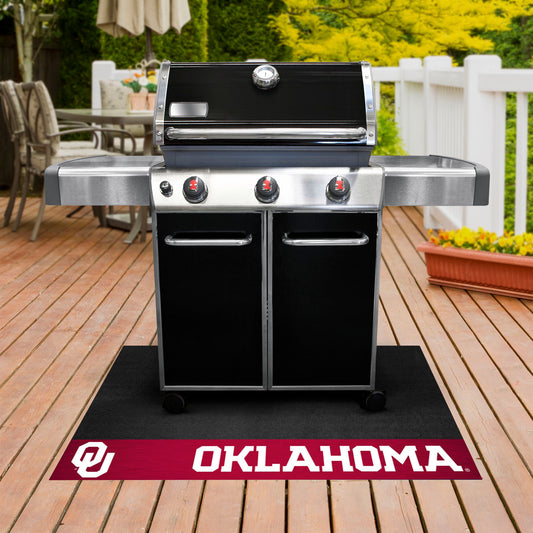 Oklahoma Sooners Vinyl Grill Mat - 26in. x 42in.