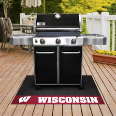 Wisconsin Badgers Vinyl Grill Mat - 26in. x 42in.