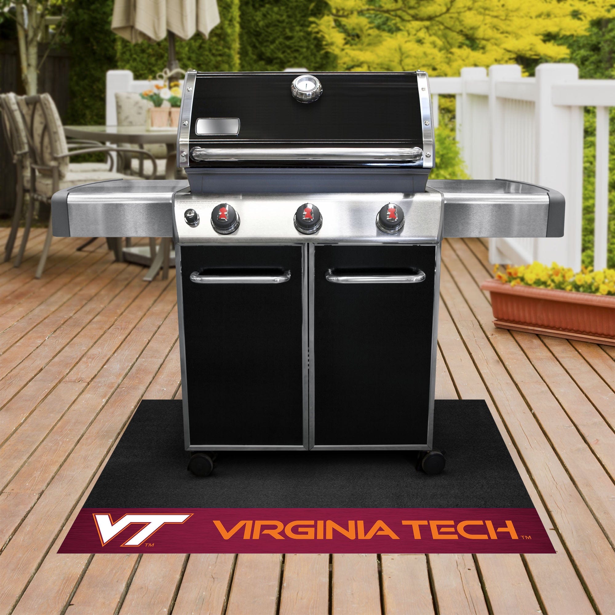 Virginia Tech Hokies Vinyl Grill Mat - 26in. x 42in.