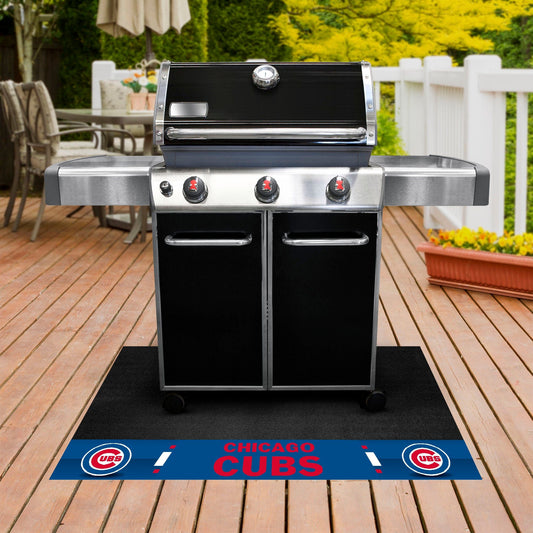 Chicago Cubs Vinyl Grill Mat - 26in. x 42in. - Chicago Cubs