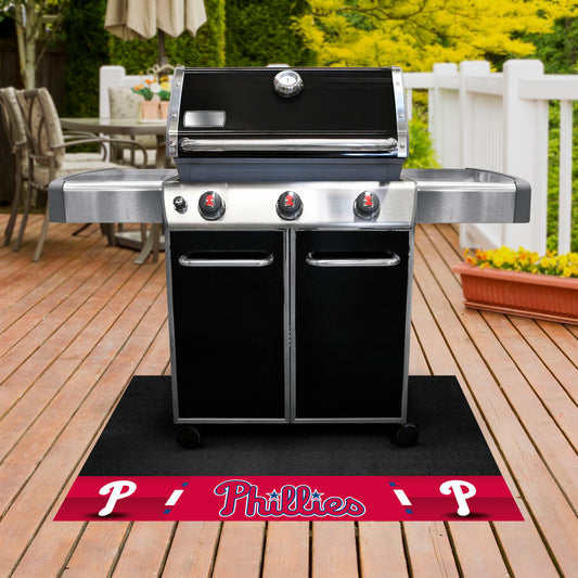 Philadelphia Phillies Vinyl Grill Mat - 26in. x 42in.