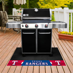 Texas Rangers Vinyl Grill Mat - 26in. x 42in.