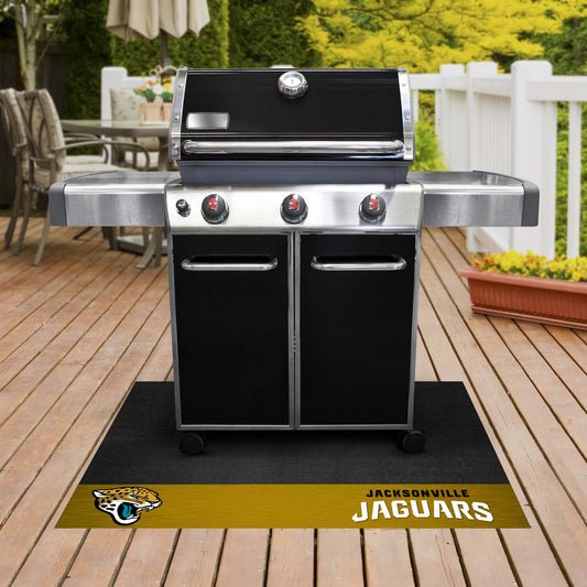 Jacksonville Jaguars Vinyl Grill Mat - 26in. x 42in. - Jacksonville Jaguars