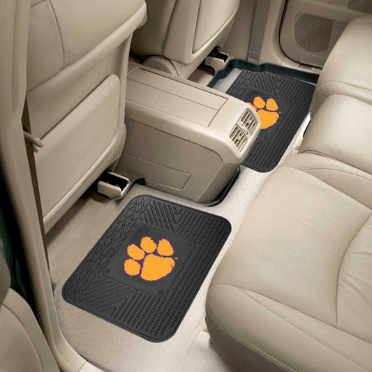 Clemson Tigers Back Seat Car Utility Mats - 2 Piece Set - Clemson