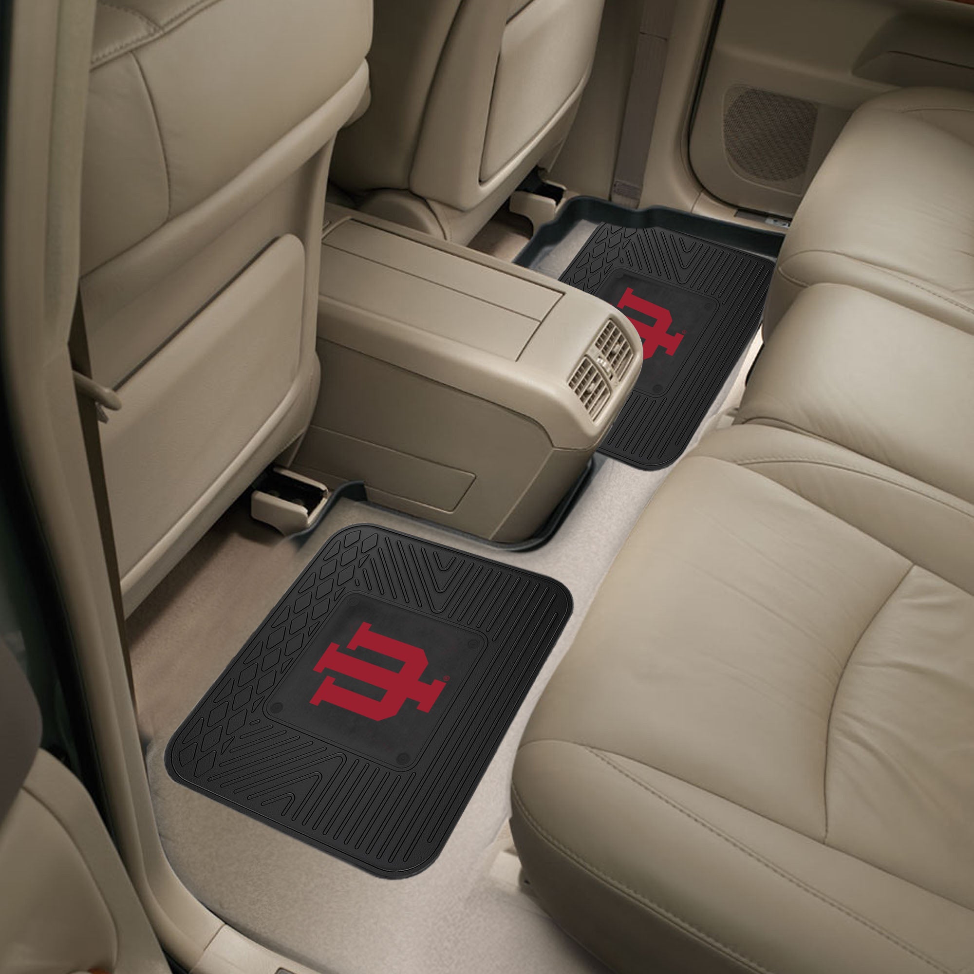 Indiana Hooisers Back Seat Car Utility Mats - 2 Piece Set