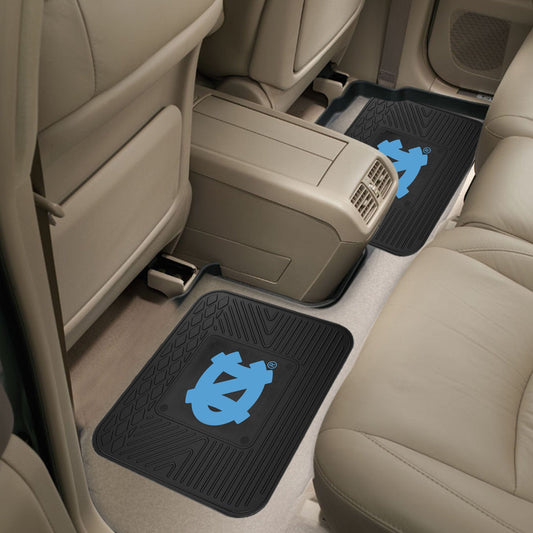 North Carolina Tar Heels Back Seat Car Utility Mats - 2 Piece Set - North Carolina