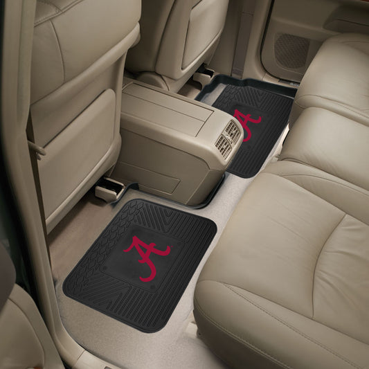 Alabama Crimson Tide Back Seat Car Utility Mats - 2 Piece Set