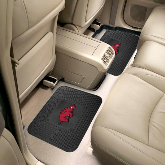 Arkansas Razorbacks Back Seat Car Utility Mats - 2 Piece Set