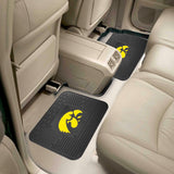 Iowa Hawkeyes Back Seat Car Utility Mats - 2 Piece Set