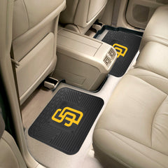 San Diego Padres Back Seat Car Utility Mats - 2 Piece Set