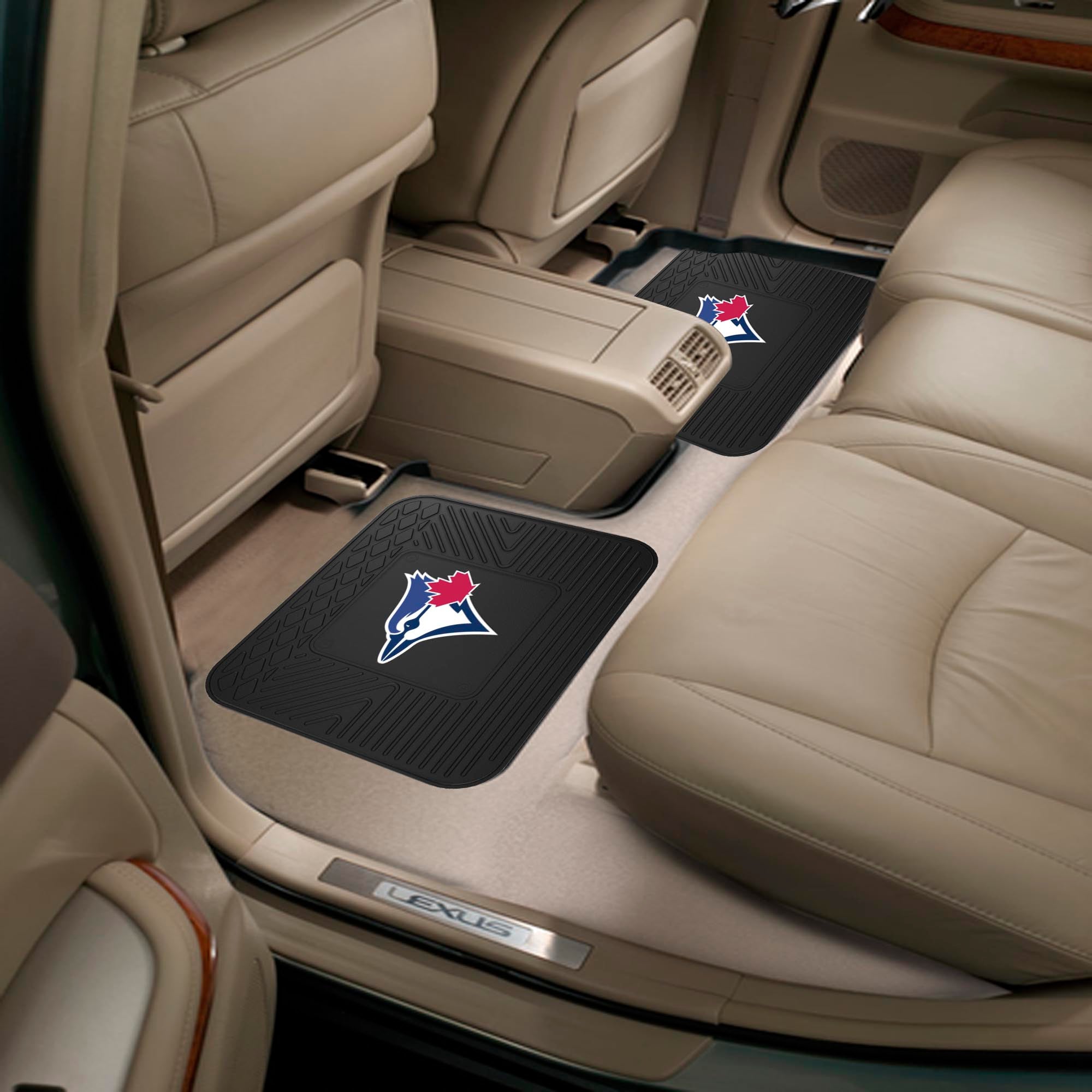 Toronto Blue Jays Back Seat Car Utility Mats - 2 Piece Set