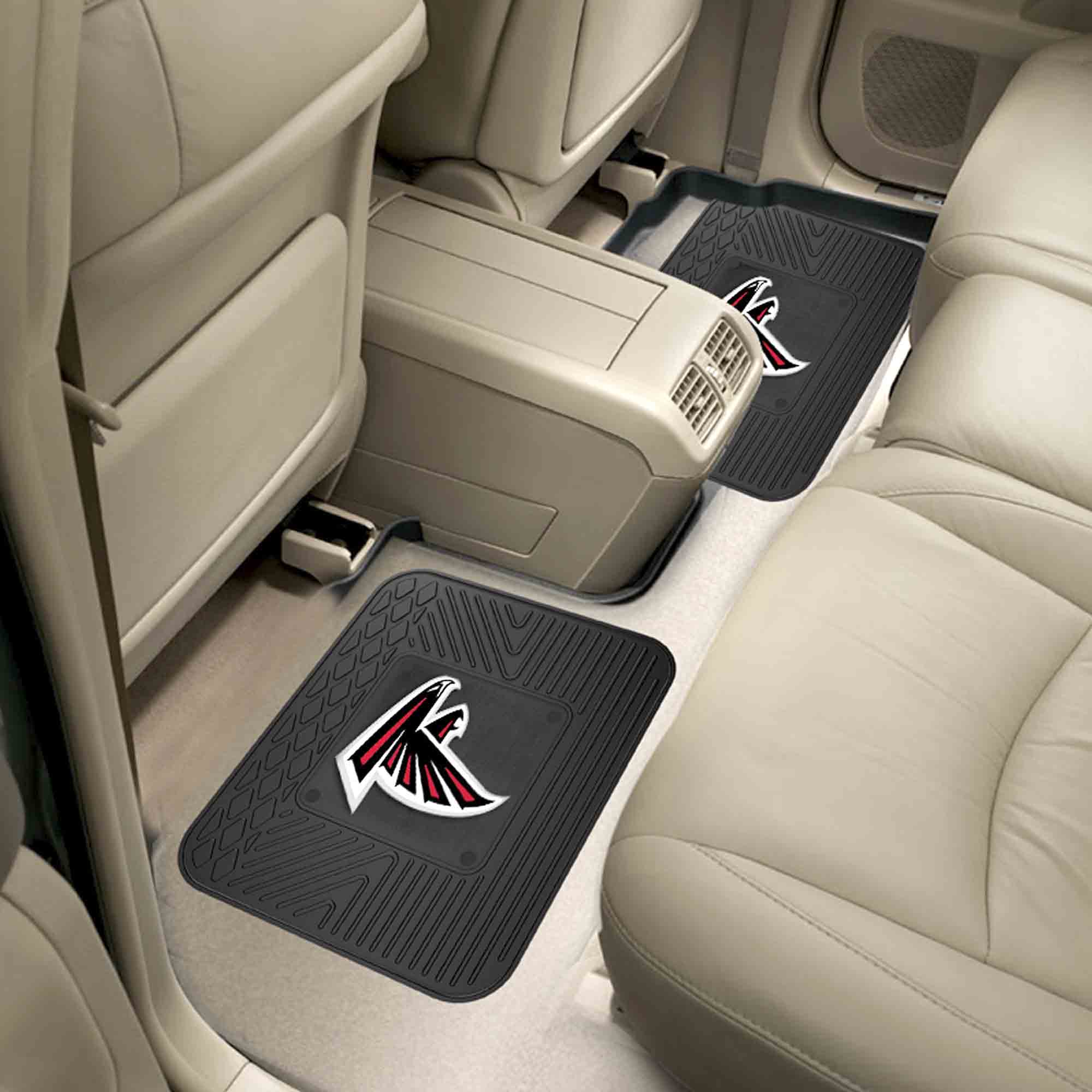 Atlanta Falcons Back Seat Car Utility Mats - 2 Piece Set - Atlanta Falcons