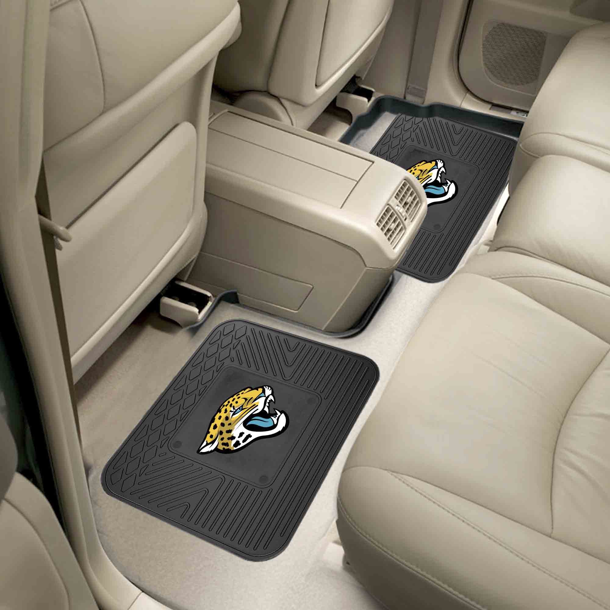 Jacksonville Jaguars Back Seat Car Utility Mats - 2 Piece Set