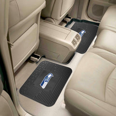 Seattle Seahawks Back Seat Car Utility Mats - 2 Piece Set