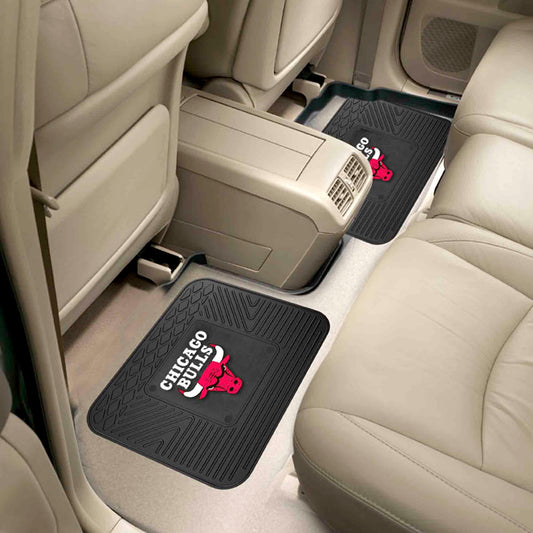 Chicago Bulls Back Seat Car Utility Mats - 2 Piece Set - Chicago Bulls