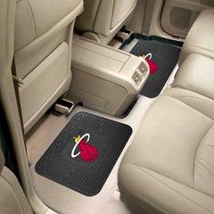 Miami Heat Back Seat Car Utility Mats - 2 Piece Set