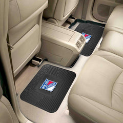 New York Rangers Back Seat Car Utility Mats - 2 Piece Set - New York Rangers