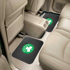 Boston Celtics Back Seat Car Utility Mats - 2 Piece Set - Boston Celtics