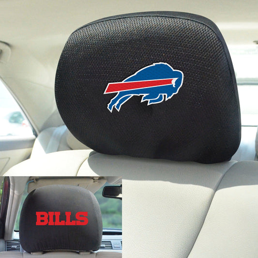 Buffalo Bills Embroidered Head Rest Cover Set - 2 Pieces - Buffalo Bills