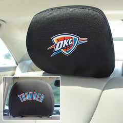 Oklahoma City Thunder Embroidered Head Rest Cover Set - 2 Pieces - Oklahoma City Thunder