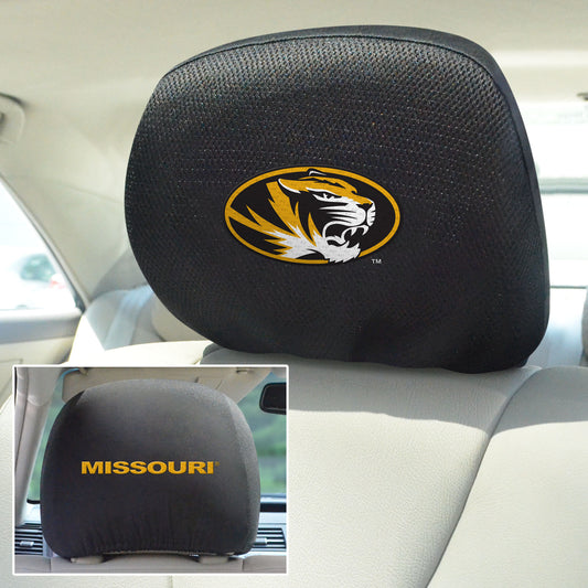 Missouri Tigers Embroidered Head Rest Cover Set - 2 Pieces