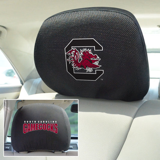 South Carolina Gamecocks Embroidered Head Rest Cover Set - 2 Pieces