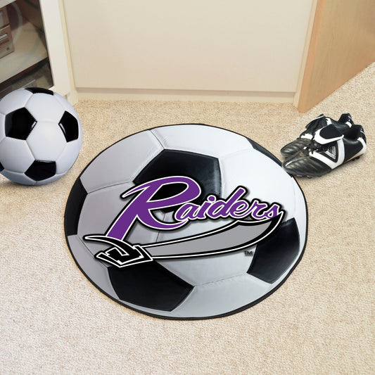 Mount Union Raiders Soccer Ball Rug - 27in. Diameter