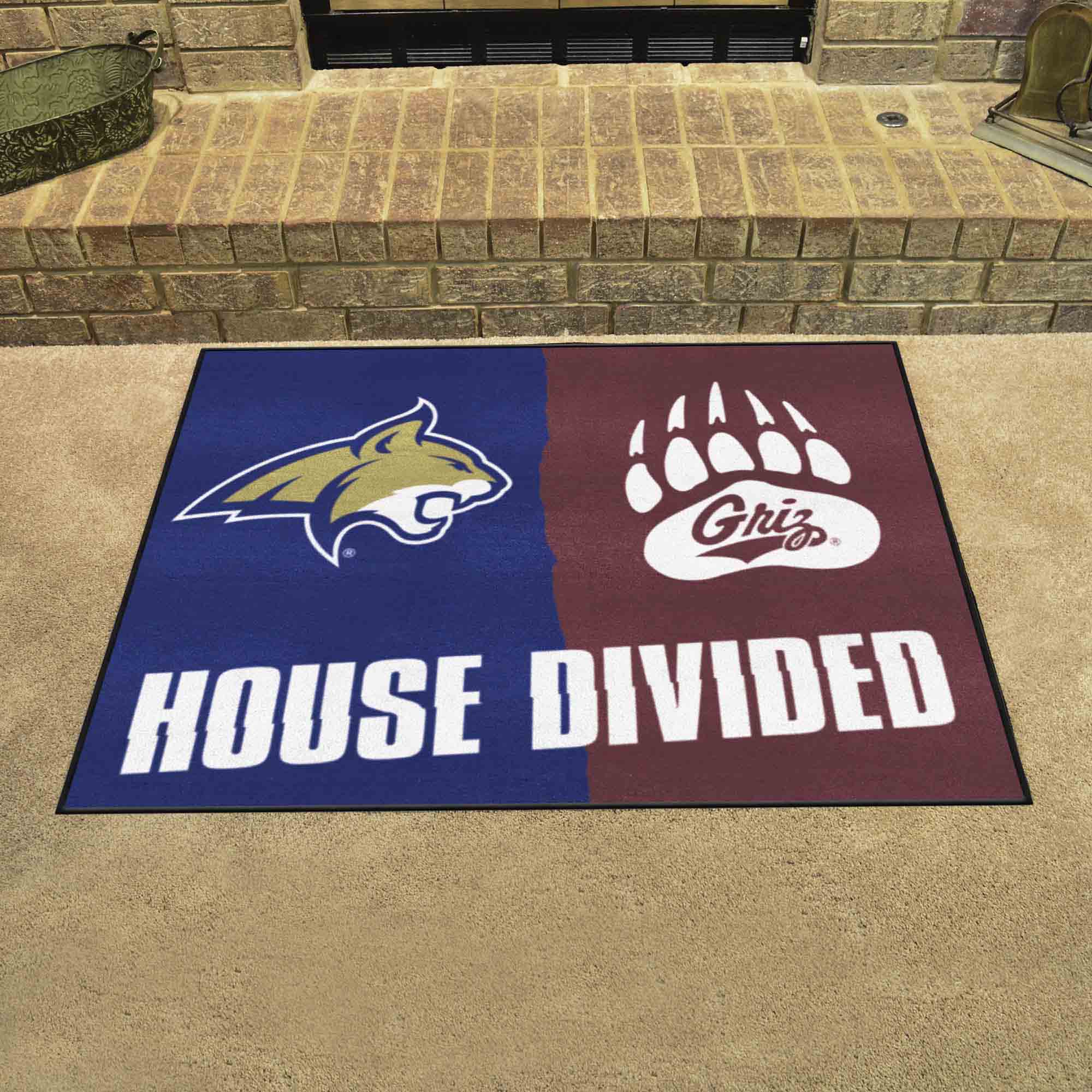 House Divided - Montana / Montana State House Divided House Divided Rug - 34 in. x 42.5 in. - House Divided - Montana / Montana State