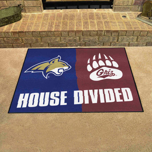 House Divided - Montana / Montana State House Divided House Divided Rug - 34 in. x 42.5 in. - House Divided - Montana / Montana State