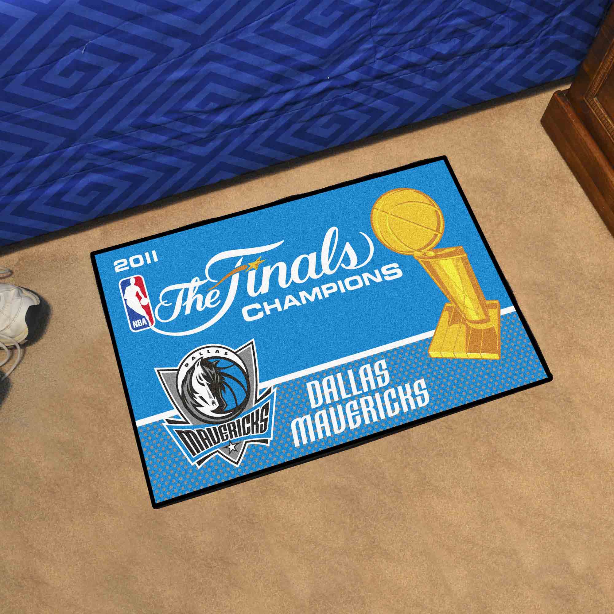 Dallas Mavericks 2011 NBA Champions Starter Mat Accent Rug - 19in. x 30in. - Dallas Mavericks