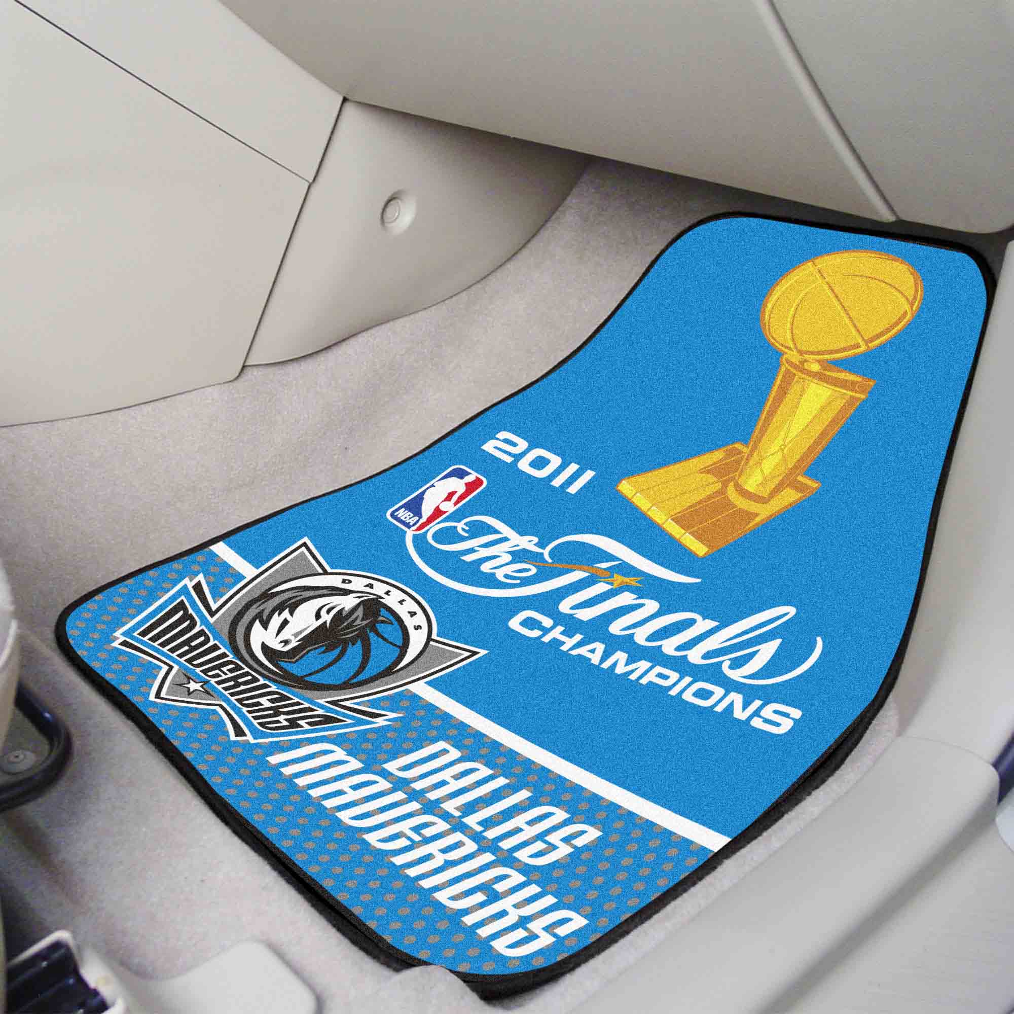 Dallas Mavericks 2011 NBA Champions Front Carpet Car Mat Set - 2 Pieces