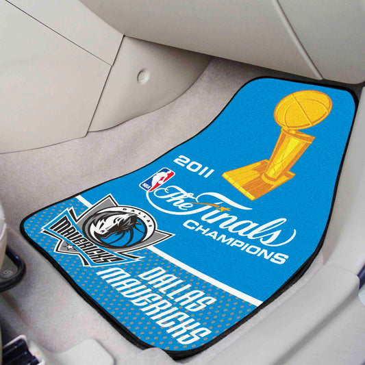 Dallas Mavericks 2011 NBA Champions Front Carpet Car Mat Set - 2 Pieces - Dallas Mavericks