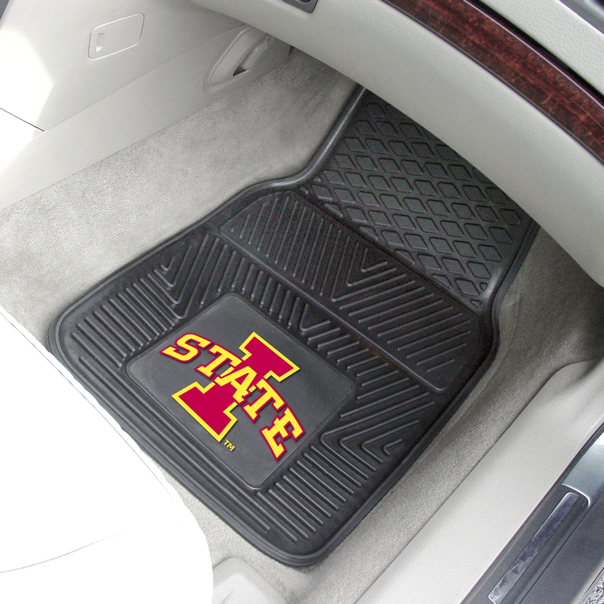 Iowa State Cyclones Heavy Duty Car Mat Set - 2 Pieces - Iowa State