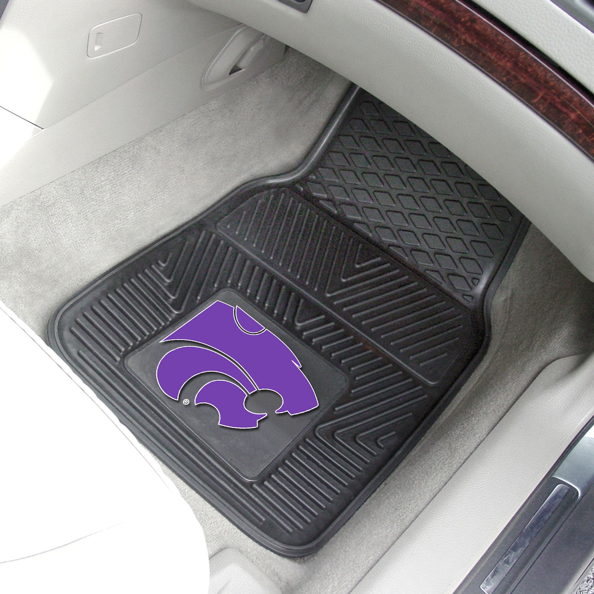 Kansas State Wildcats Heavy Duty Car Mat Set - 2 Pieces