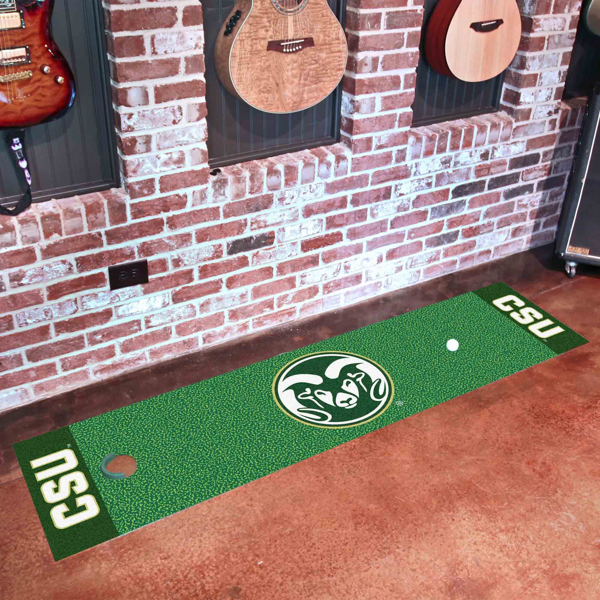 Colorado State Rams Putting Green Mat - 1.5ft. x 6ft. - Colorado State