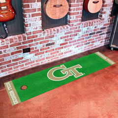 Georgia Tech Yellow Jackets Putting Green Mat - 1.5ft. x 6ft., GT