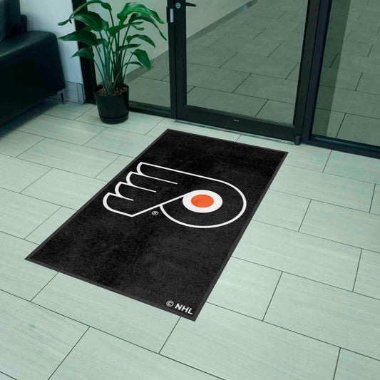 Philadelphia Flyers 3X5 High-Traffic Mat with Durable Rubber Backing - Portrait Orientation