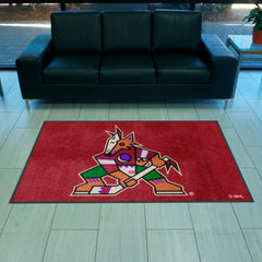 Arizona Coyotes 4X6 High-Traffic Mat with Durable Rubber Backing - Landscape Orientation