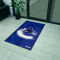 Vancouver Canucks 3X5 High-Traffic Mat with Durable Rubber Backing - Portrait Orientation