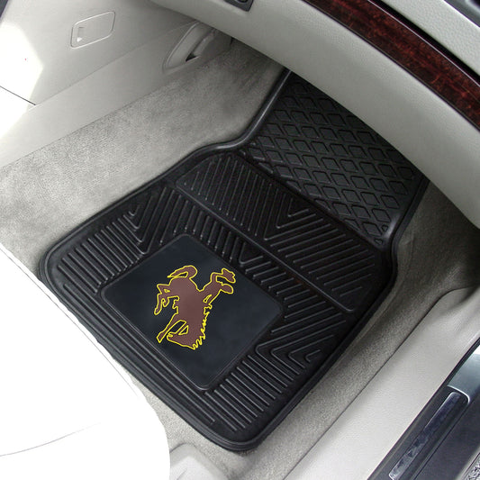 Wyoming Cowboys Heavy Duty Car Mat Set - 2 Pieces