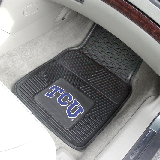 TCU Horned Frogs Heavy Duty Car Mat Set - 2 Pieces