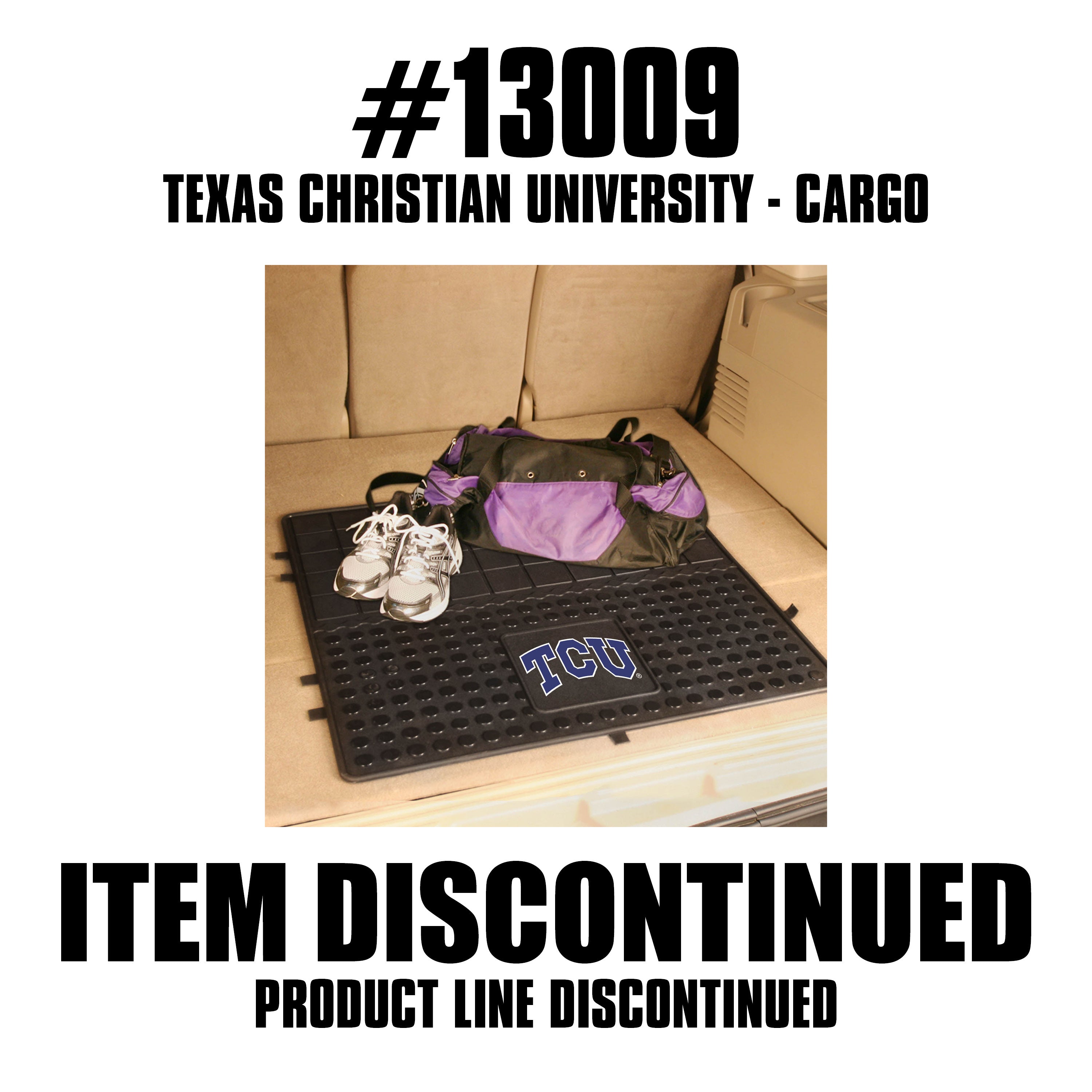 TCU Horned Frogs Heavy Duty Cargo Mat 31"x31"