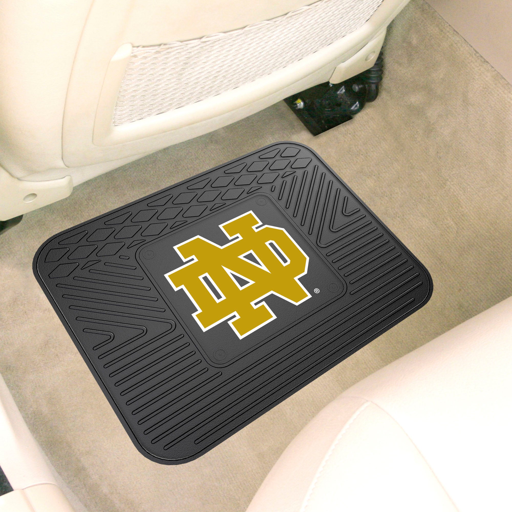 Notre Dame Fighting Irish Back Seat Car Utility Mat - 14in. x 17in.