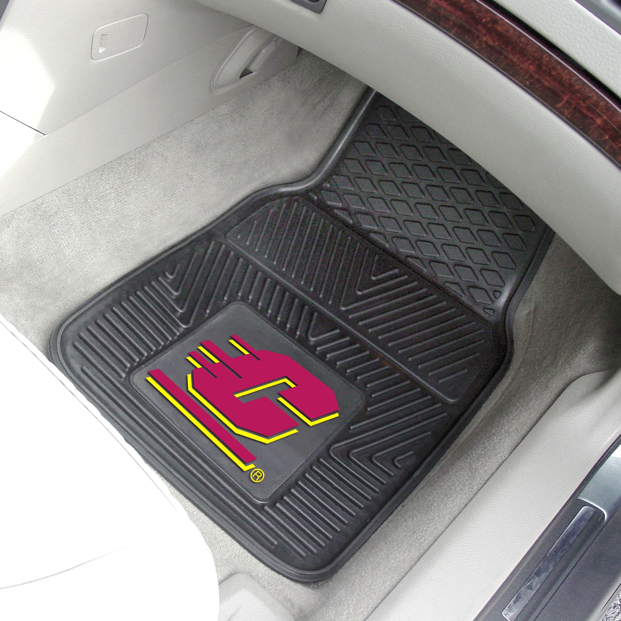 Central Michigan Chippewas Heavy Duty Car Mat Set - 2 Pieces