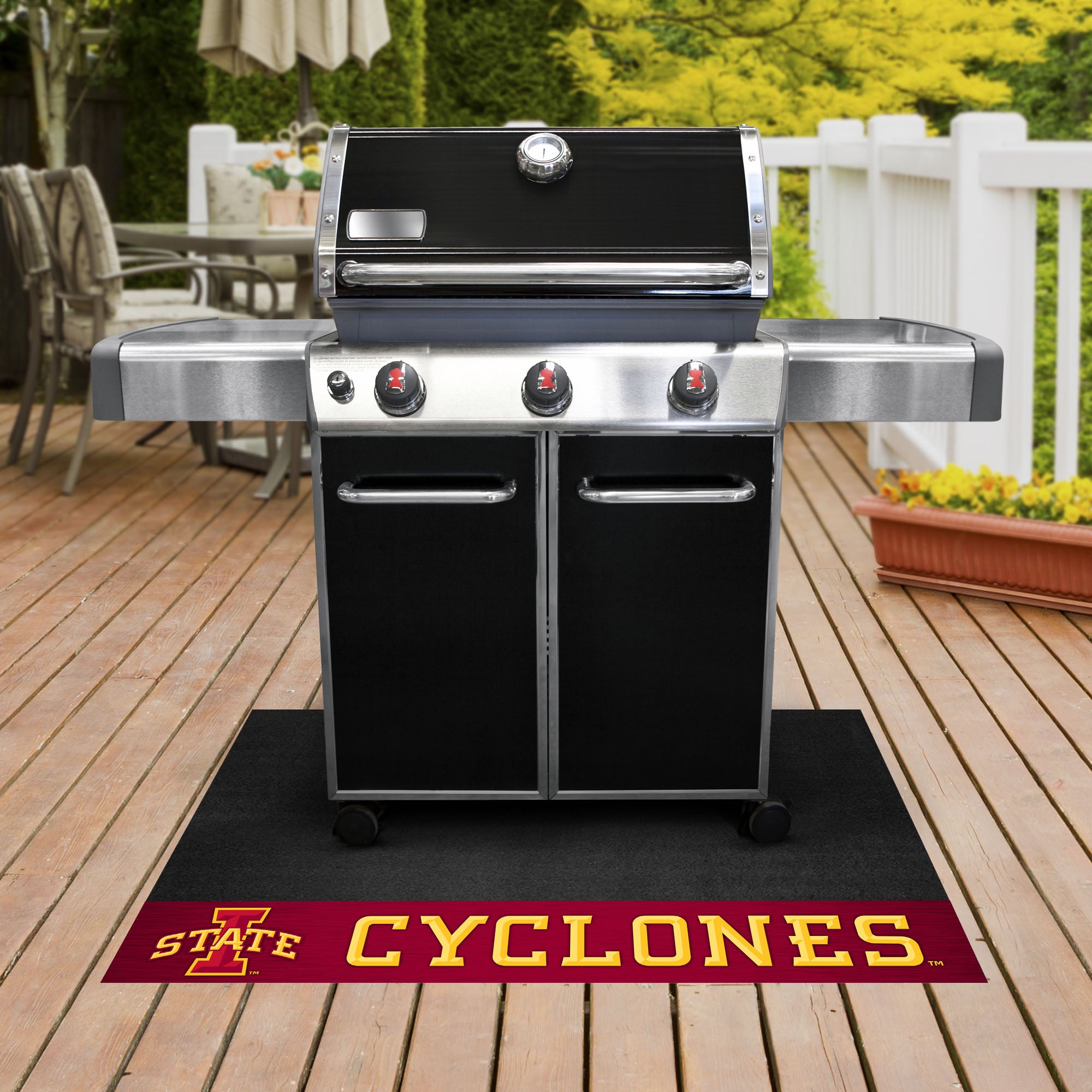 Iowa State Cyclones Vinyl Grill Mat - 26in. x 42in.