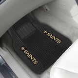 New Orleans Saints 2 Piece Deluxe Car Mat Set