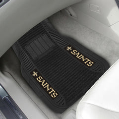 New Orleans Saints 2 Piece Deluxe Car Mat Set - New Orleans Saints