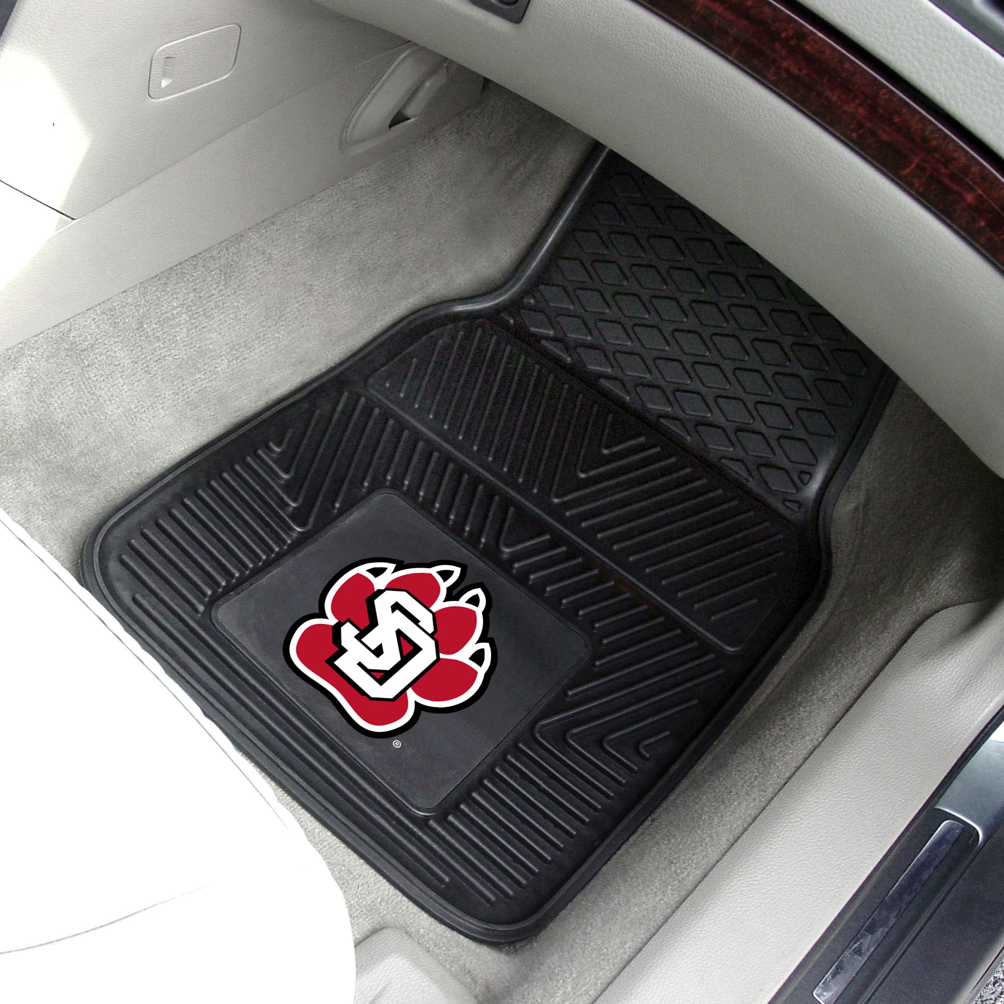 South Dakota Coyotes Heavy Duty Car Mat Set - 2 Pieces