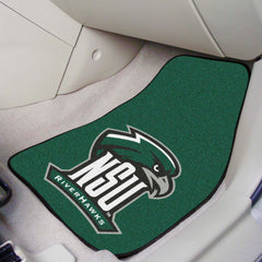 Northeastern State Riverhawks Front Carpet Car Mat Set - 2 Pieces